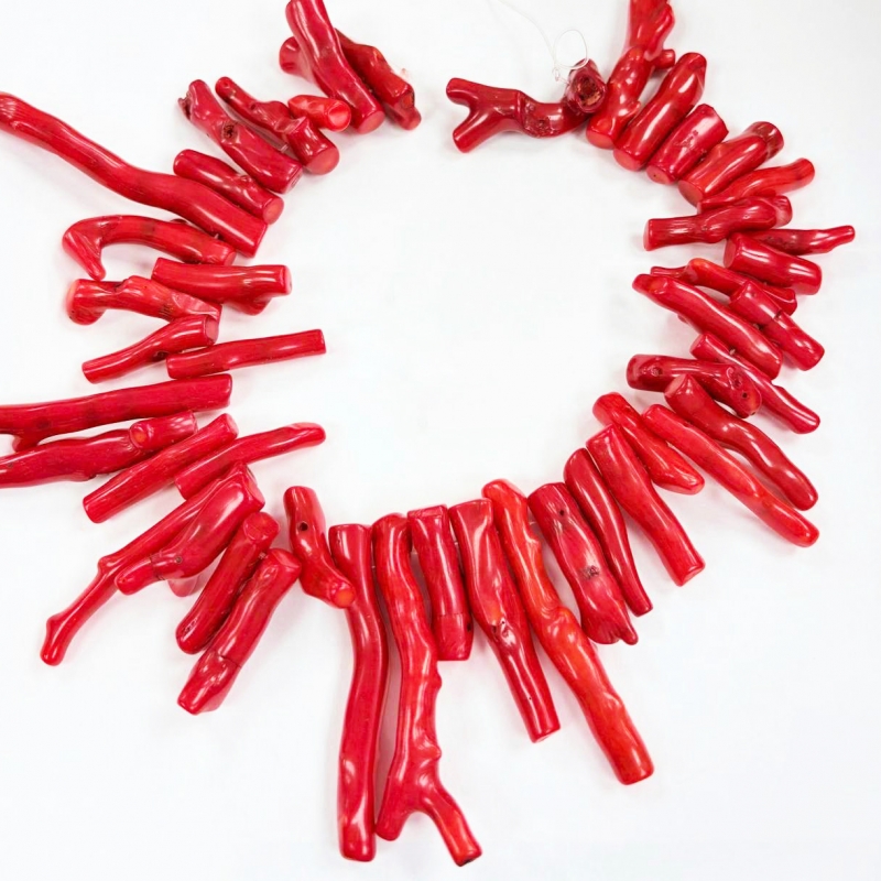 Коралл натуральный средний размер бусины 20мм